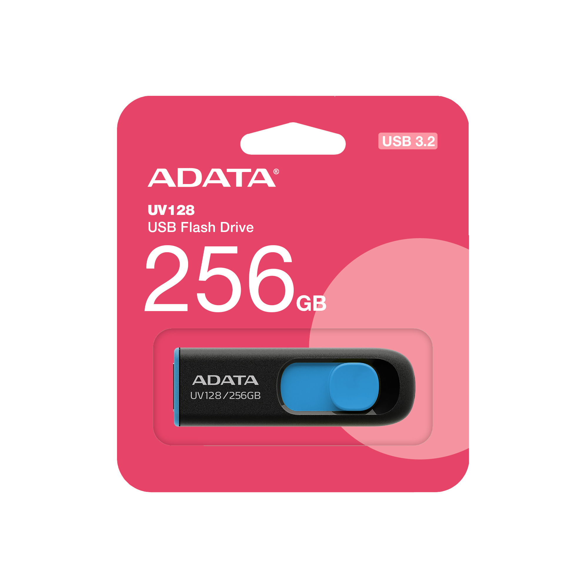 Obrázek ADATA UV128/256GB/USB 3.0/USB-A/Modrá