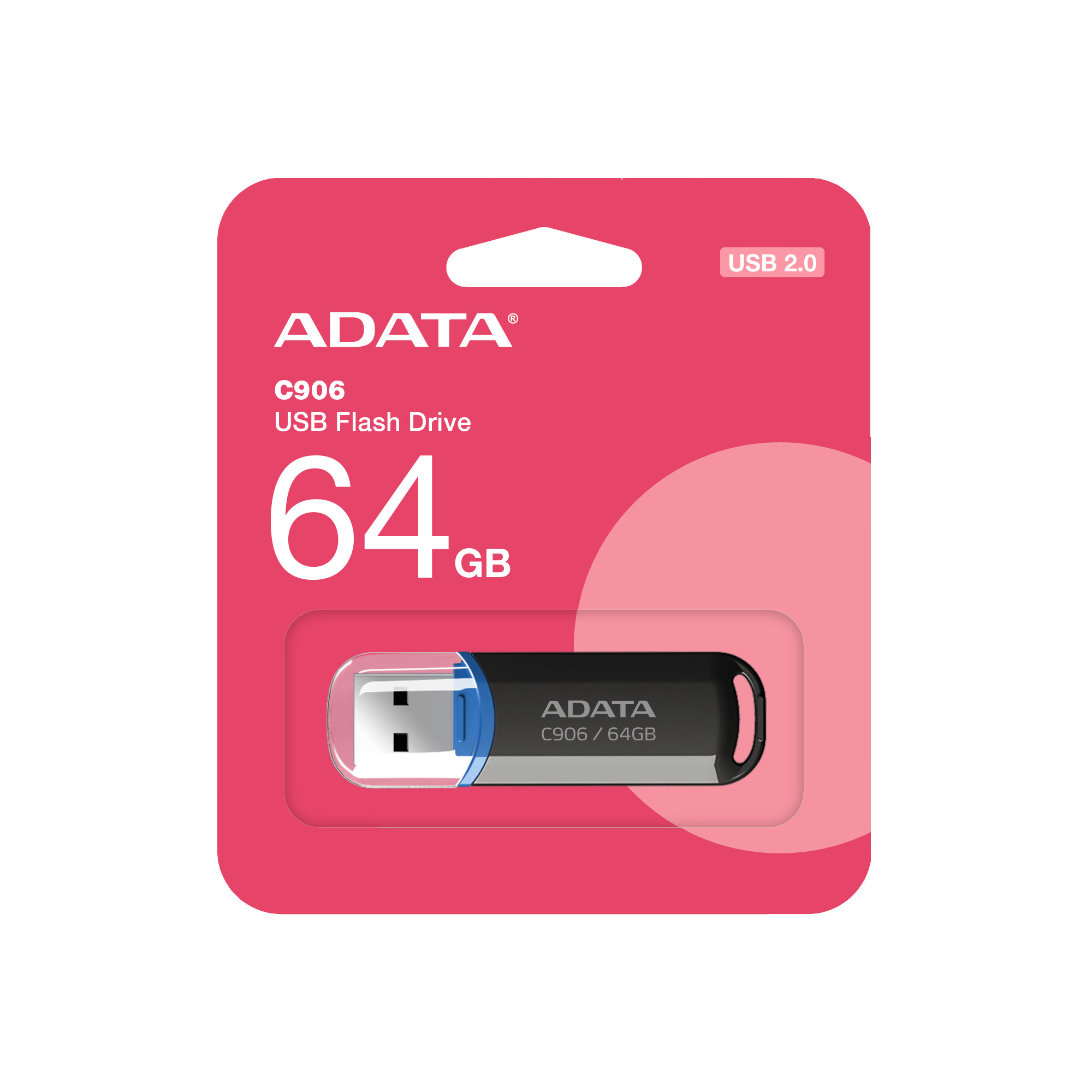 Obrázek ADATA C906/64GB/USB 2.0/USB-A/Černá