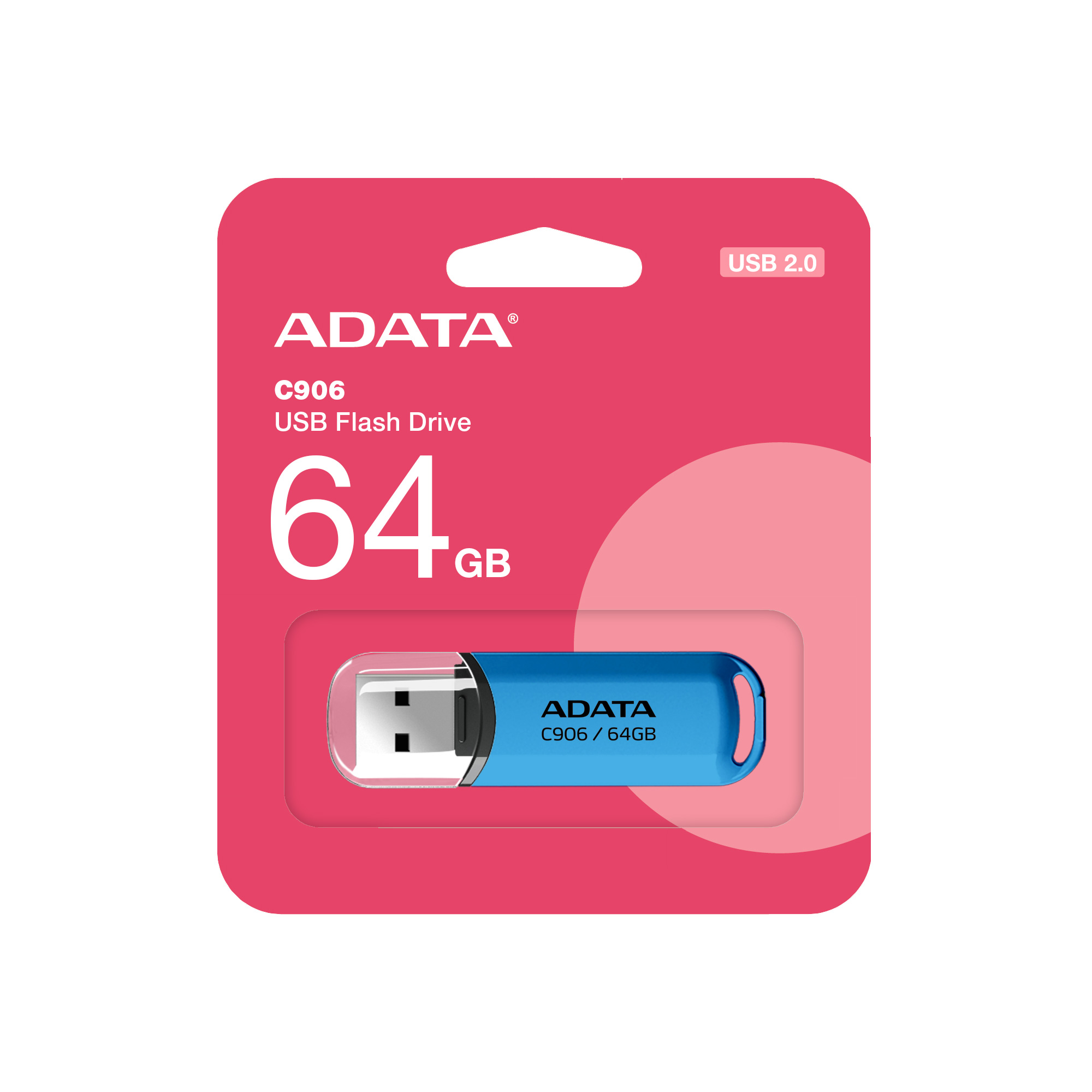 Obrázek ADATA C906/64GB/USB 2.0/USB-A/Modrá