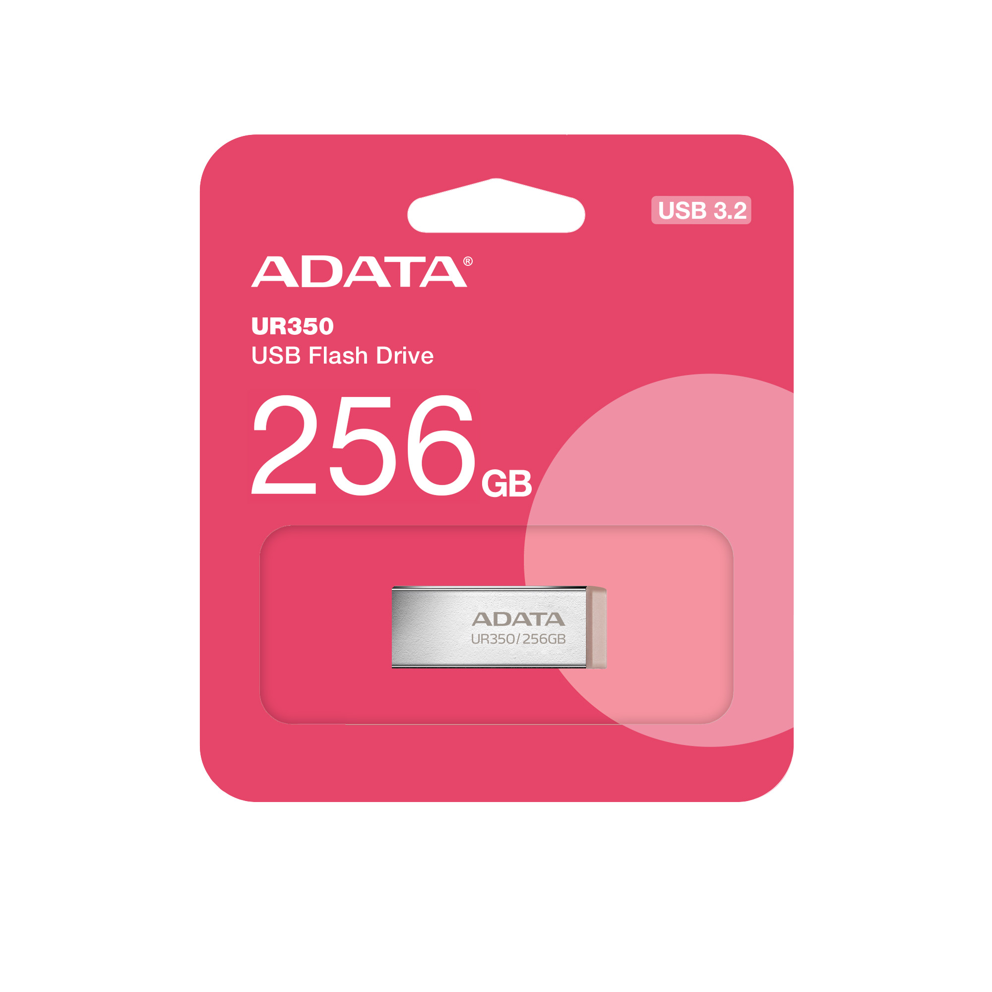 Obrázek ADATA UR350/256GB/USB 3.2/USB-A/Hnědá