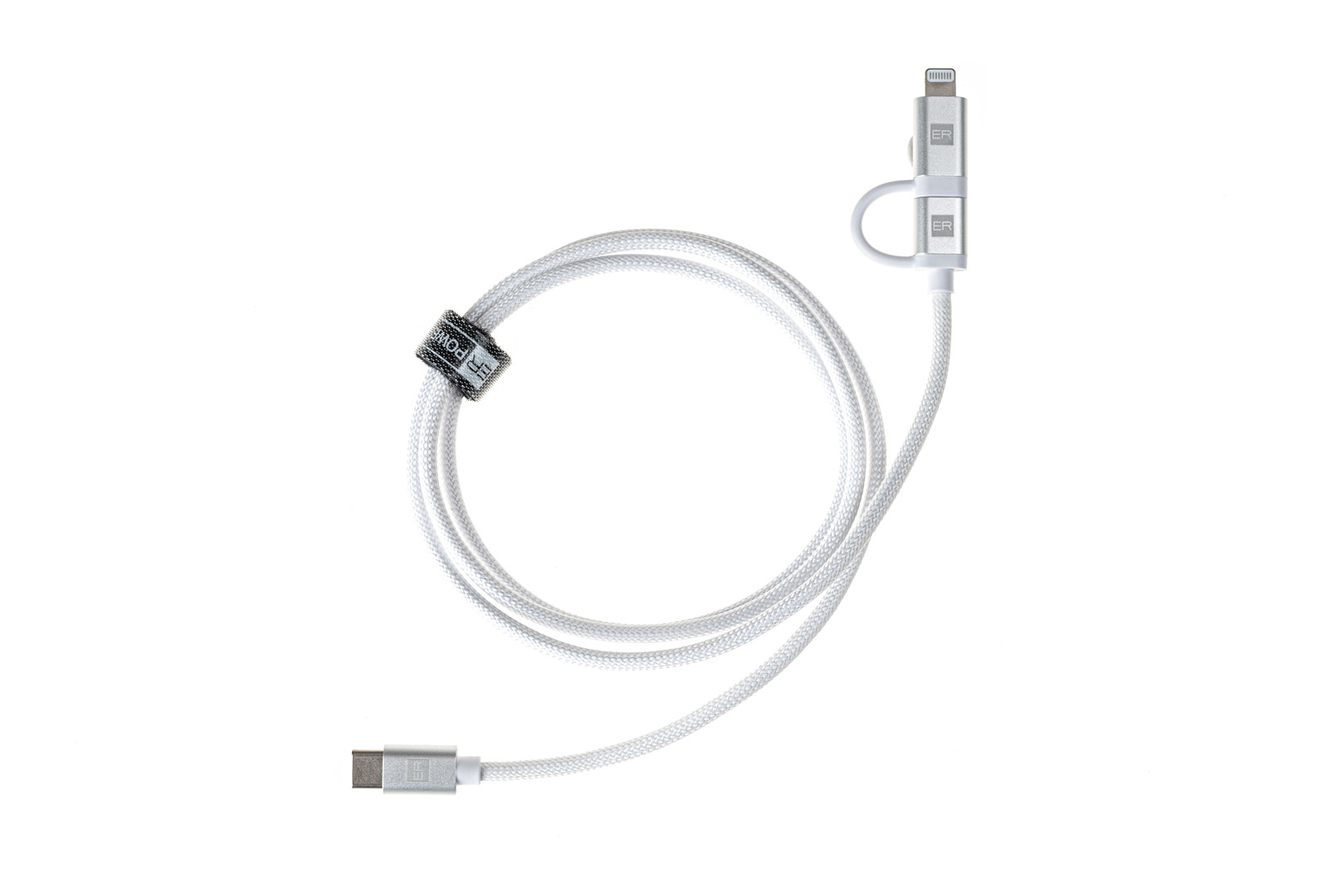 Obrázek Dual Cable USB-C C/L Mfi 100cm white